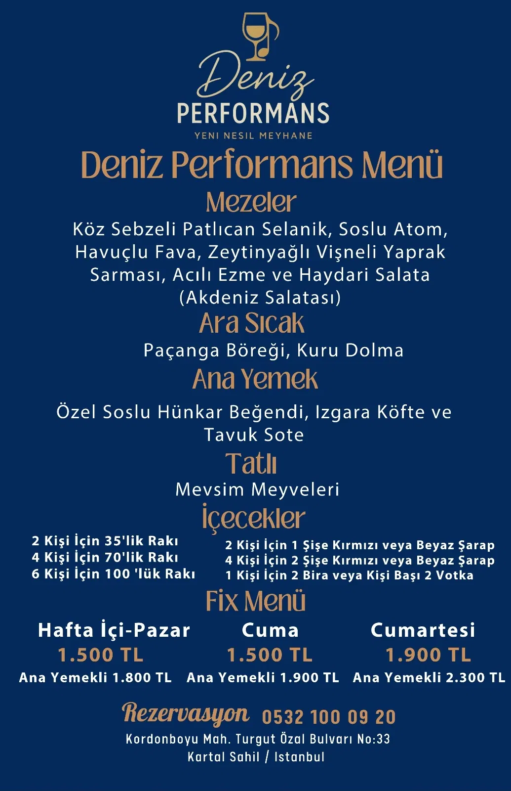 Cumartesi Fix Menü